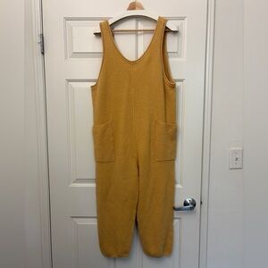 Free People Mustard Jumpsuit